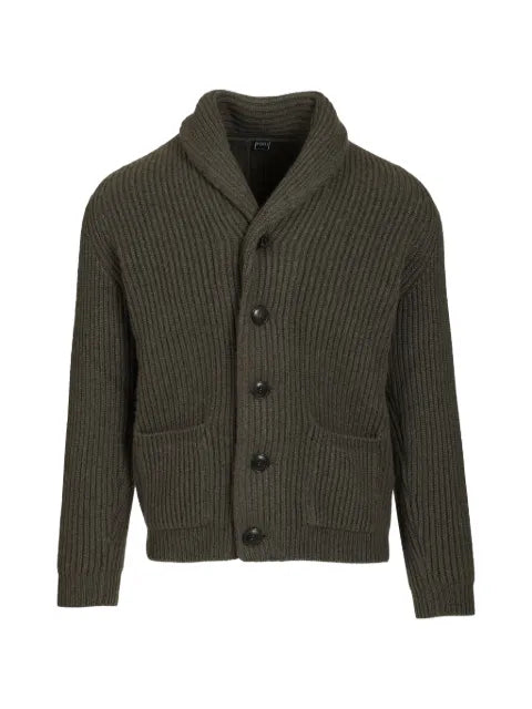 Fedeli ribbed shawl-collar cardigan