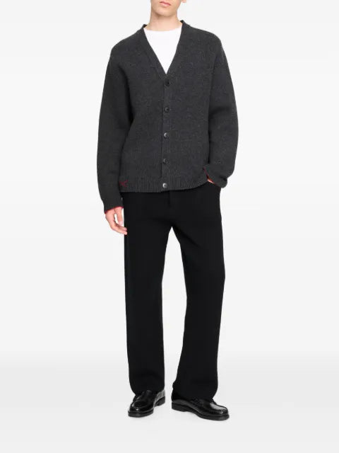 Barrie double-faced button-up cardigan