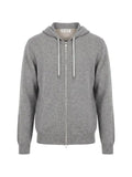 Brunello Cucinelli cashmere knit hoodie with zipper