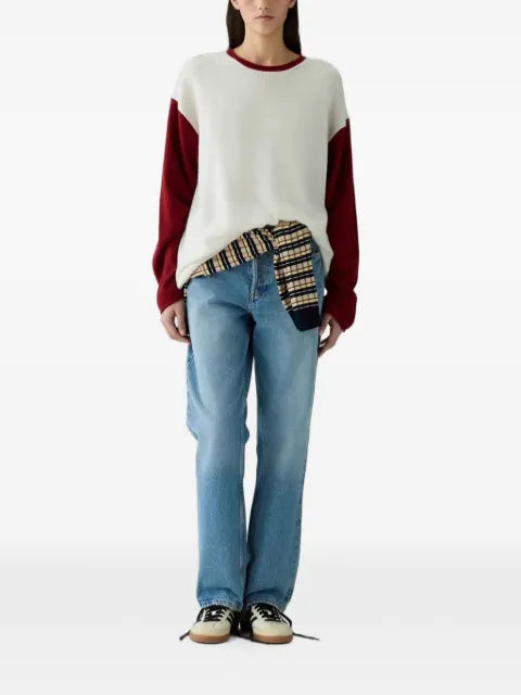 Guest In Residence Baseball colour-block cashmere sweater