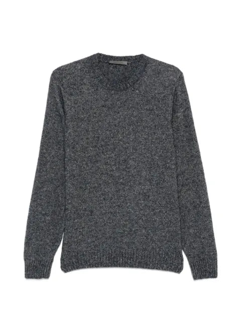 Corneliani ribbed-trim marl-effect sweater
