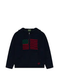 Denim Tears Flag zip-up hooded cardigan