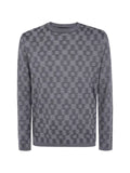 Emporio Armani pattern-knit virgin-wool jumper Signature Capsule