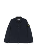 Stone Island logo-patch zip-up jacket