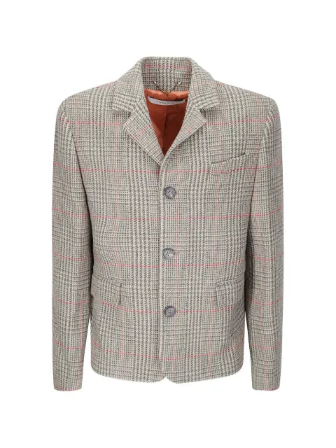 Golden Goose Journey Prince of Wales check jacket