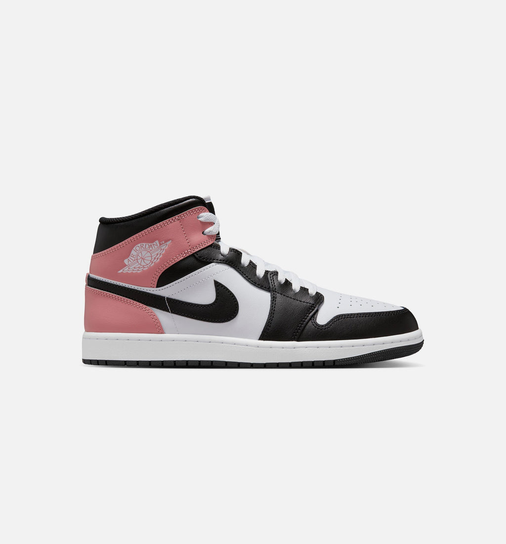 Air Jordan 1 Mid Men's Lifestyle Shoe – White/Rust Pink/Black