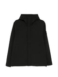 Stone Island logo-patch hooded jacket
