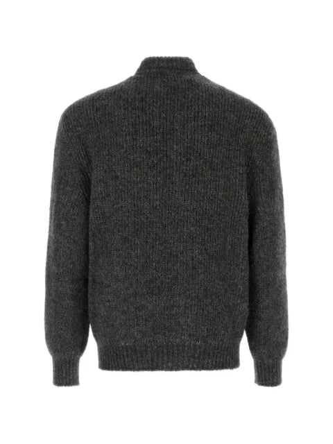 Giorgio Armani button-up mohair-blend cardigan