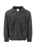 FOUND distressed cardigan