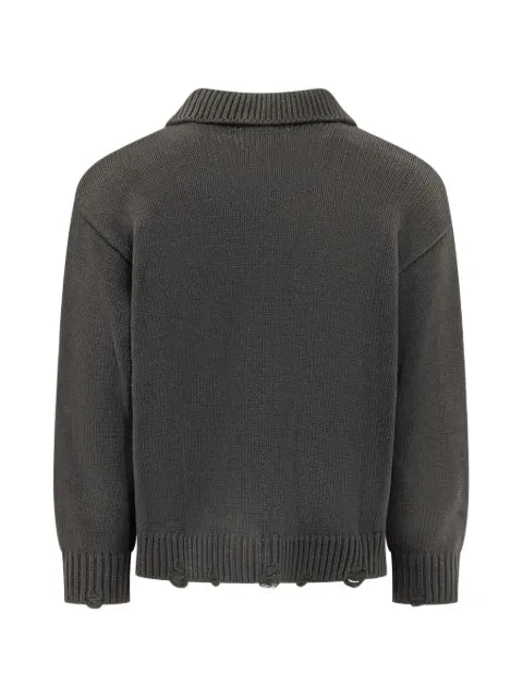FOUND distressed cardigan