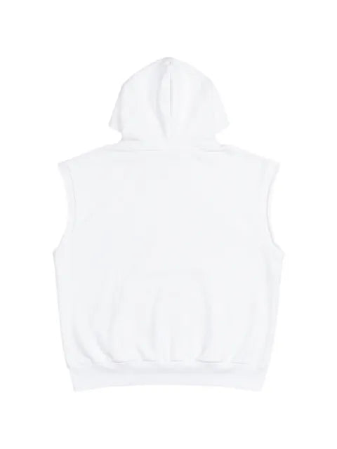 SP5DER rhinestone OG Web sleeveless hoodie