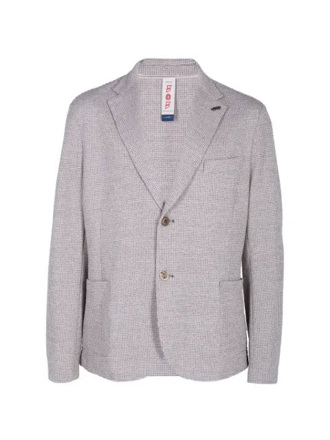 BOB textured single-breasted jacket