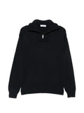 Daniele Fiesoli ribbed-knit half-zip sweater
