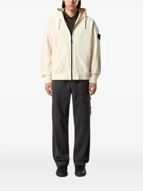 Stone Island 6100009 organic cotton fleece hoodie