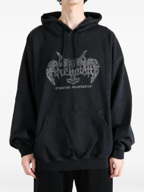 VETEMENTS Antihate graphic-print drawstring hoodie