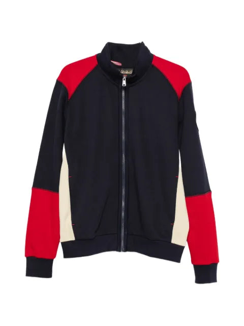 Napapijri logo-embroidered colour-block sweater