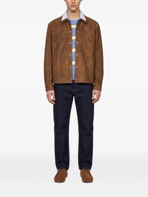 Salvatore Santoro sheepskin panelled jacket