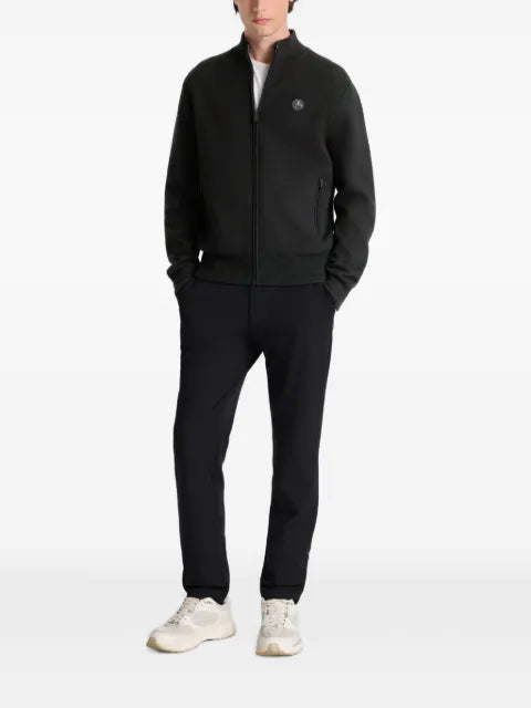 Fusalp zip-up logo-patch jacket