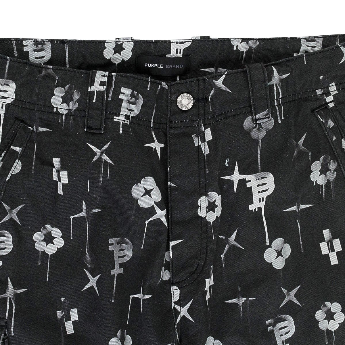 Black Double Pocket Cargo Pants
