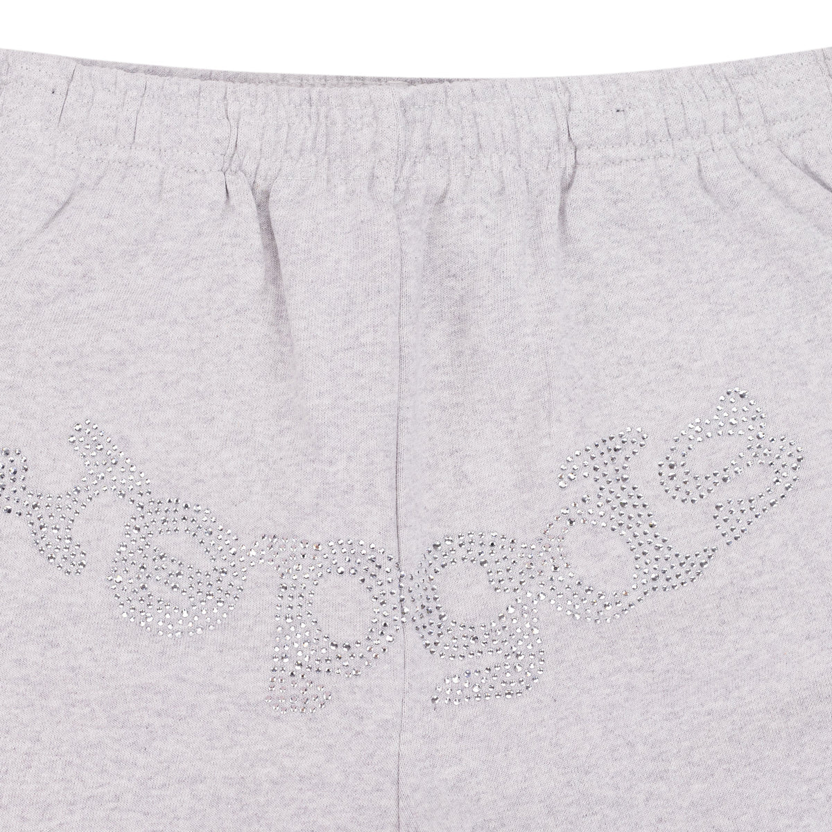 Heather Grey Rhinestone Beluga V2 Wide Leg Sweatpants