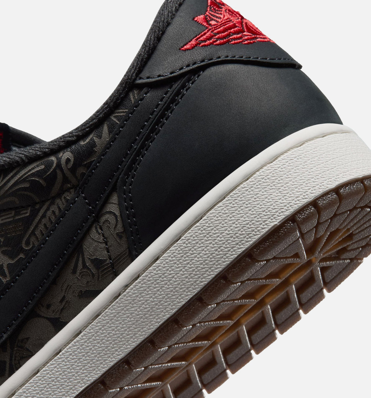 Air Jordan 1 Retro Low OG Laser Black/Red Men's Lifestyle Shoes - Black/Varsity Red/Summit White