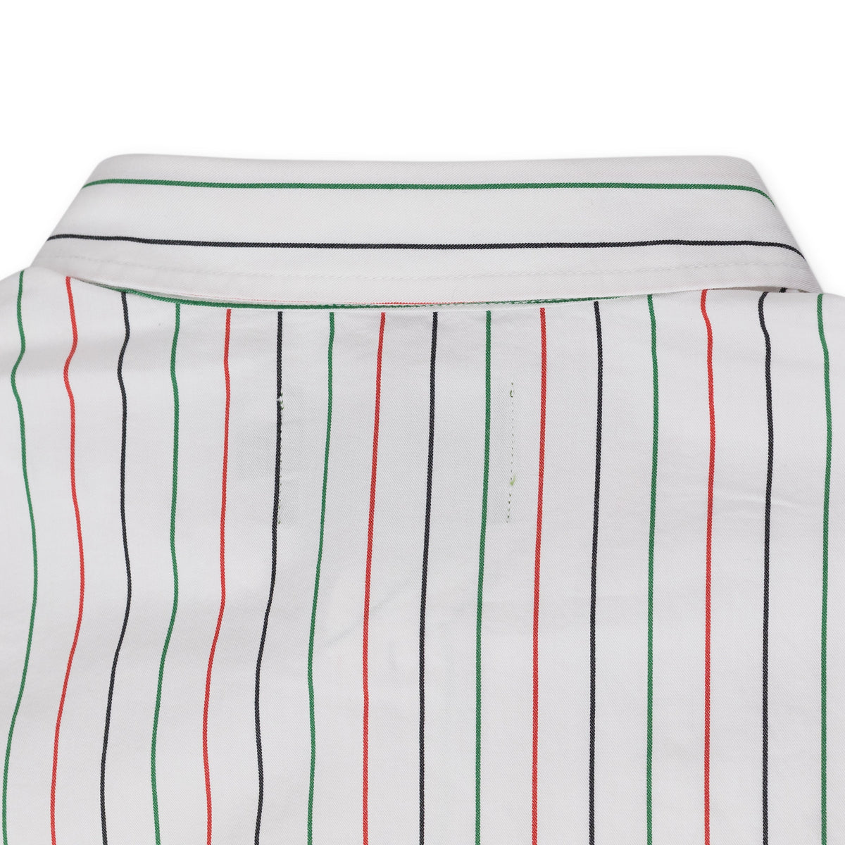 White Pinstripe RBG Button-Up Shirt