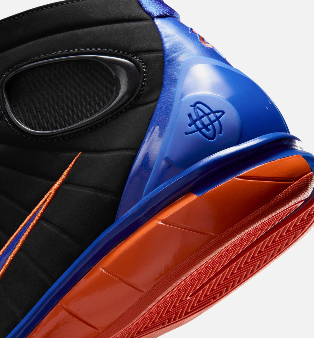 Air Zoom Huarache 2K4 Penny Hardaway Mens Basketball Shoe | Black/Varsity Royal/Safety Orange