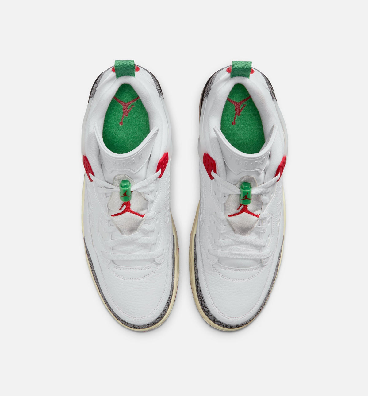 Spizike Low White, Black and Varsity Red Men's Sneakers
