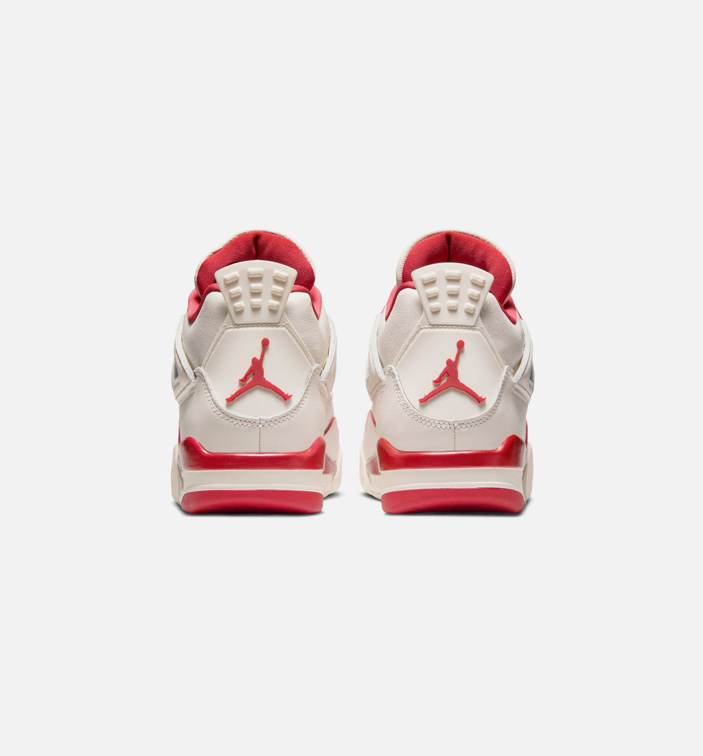 Air Jordan 4 Retro Valentine's Day Women's Lifestyle Shoes - Light Ivory/Sierra Red/Intense Red