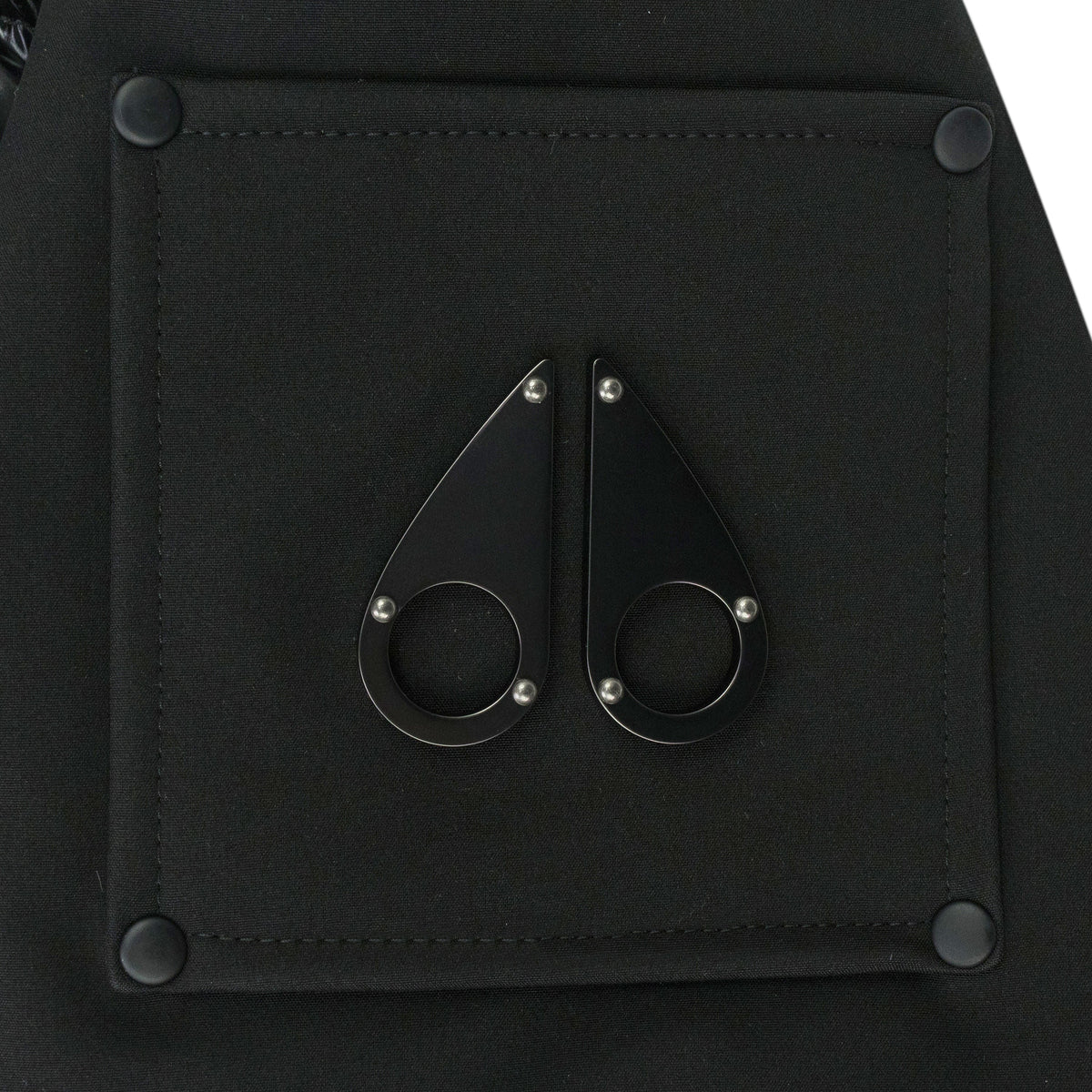 Black / Black Dugald Puffer Coat