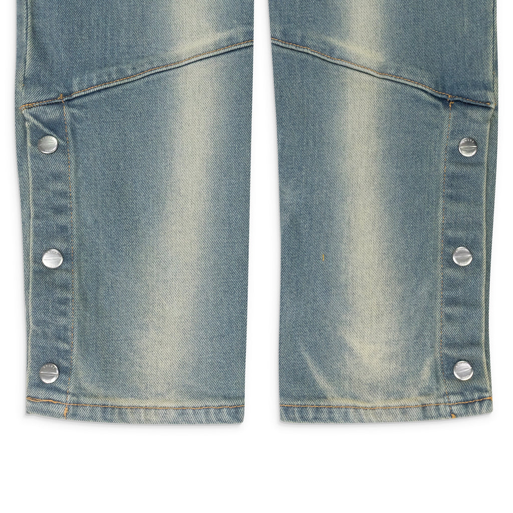 Blue / Yellow Straight-Fit Jeans