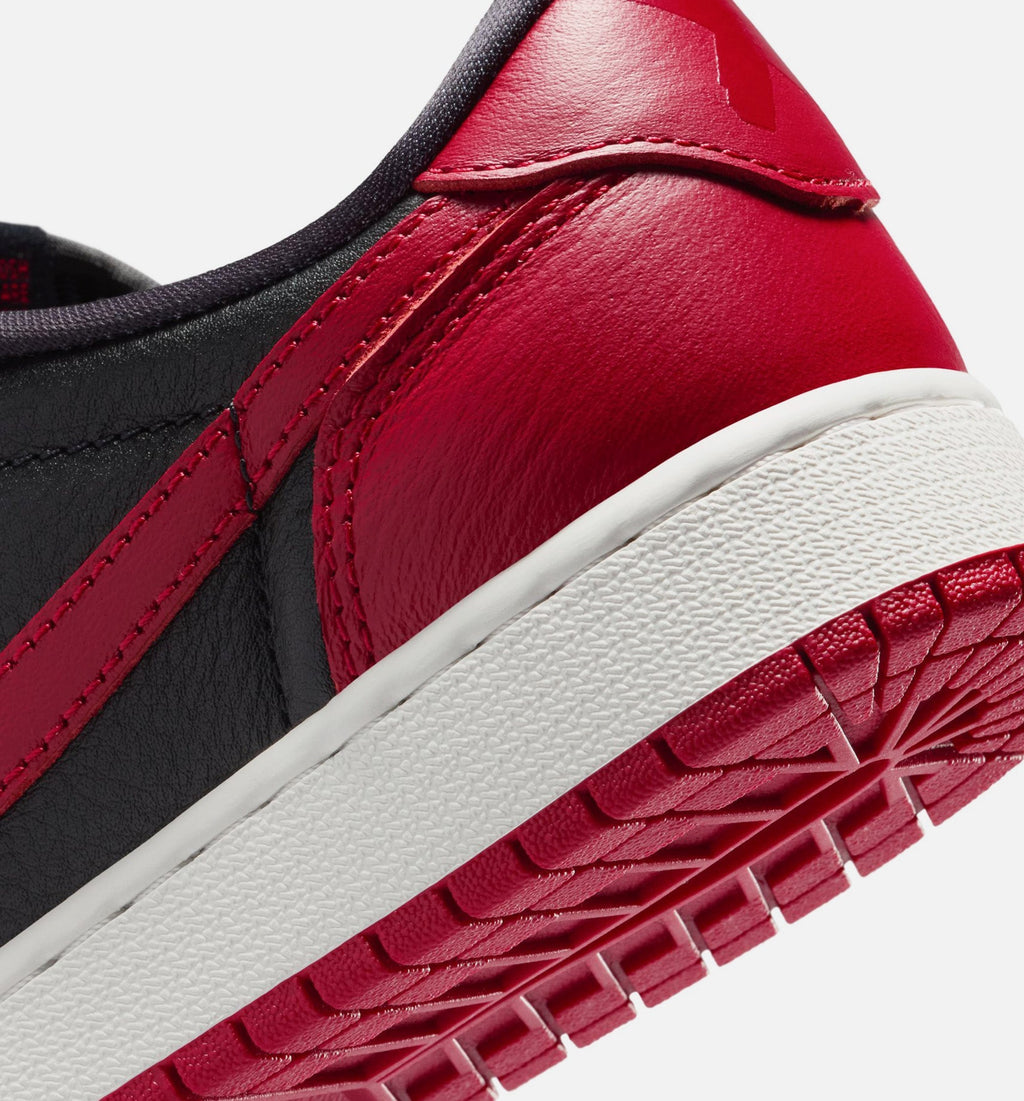 Air Jordan 1 Retro Low OG Banned Big Kids' Lifestyle Shoes - Black/Varsity Red/Summit White