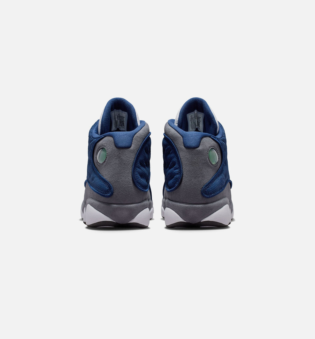 Air Jordan 13 Retro Navy and Flint Grey Men's Sneakers - Navy/University Blue/Flint Grey/White