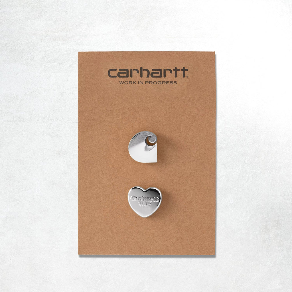 Carhartt WIP Pins Set: Silver
