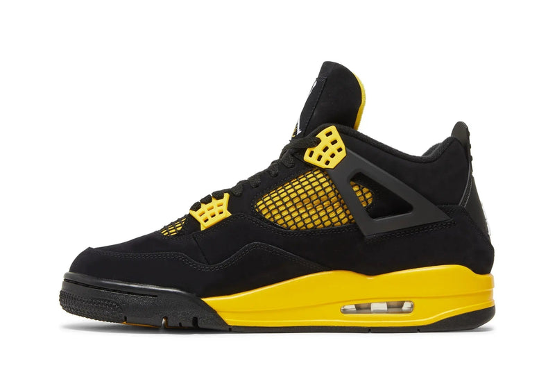 Air Jordan 4 Retro 'Thunder' 2023 – OG Black & Tour Yellow Sneaker Built to Strike