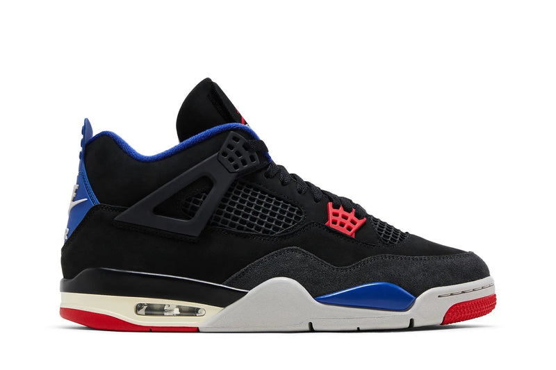 Air Jordan 4 Retro 'Rare Air' – White Lettering – White & Royal Blue AJ4 with Vintage Script for the Purist Collector