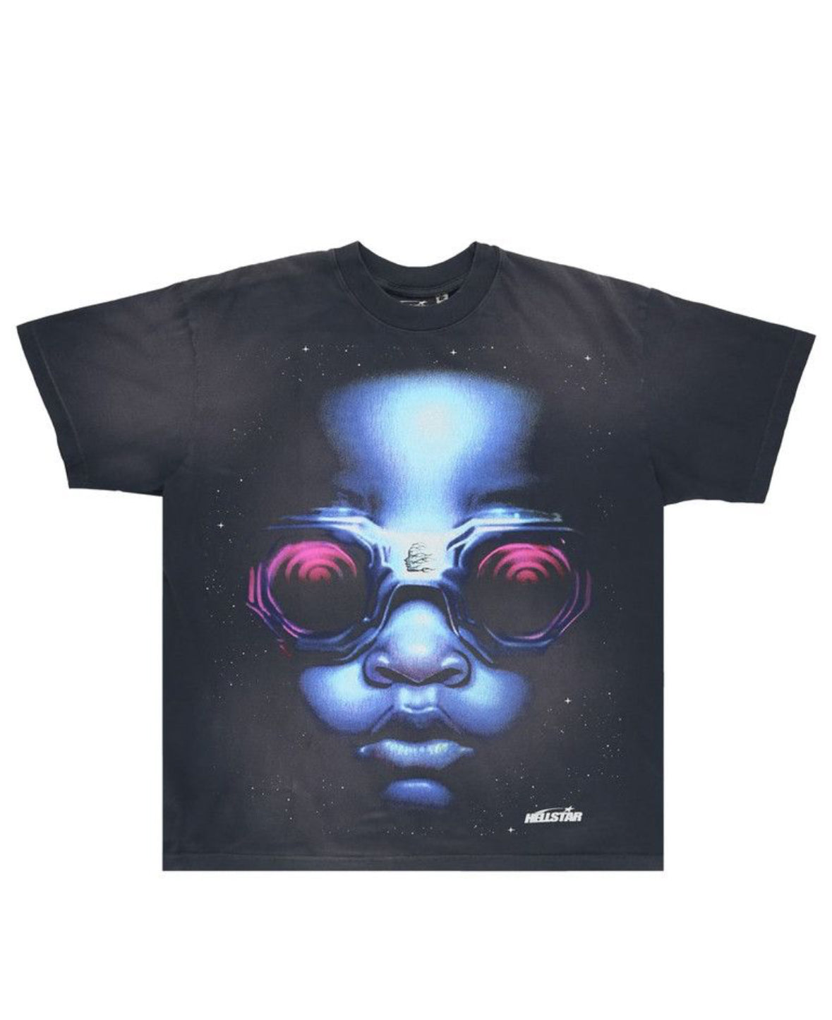 Hellstar Goggle T-Shirt Blue/Black