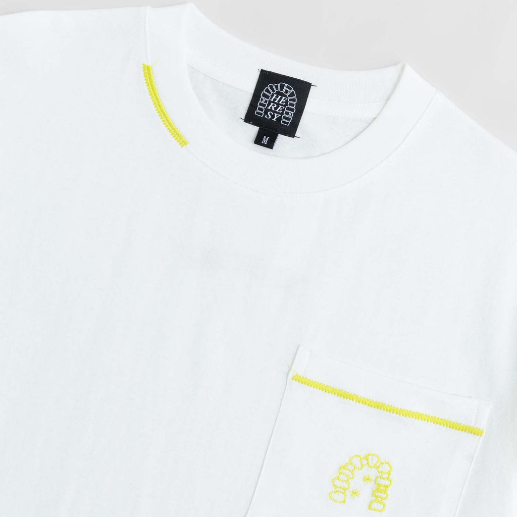 Heresy Arch Pocket T-shirt: Ecru