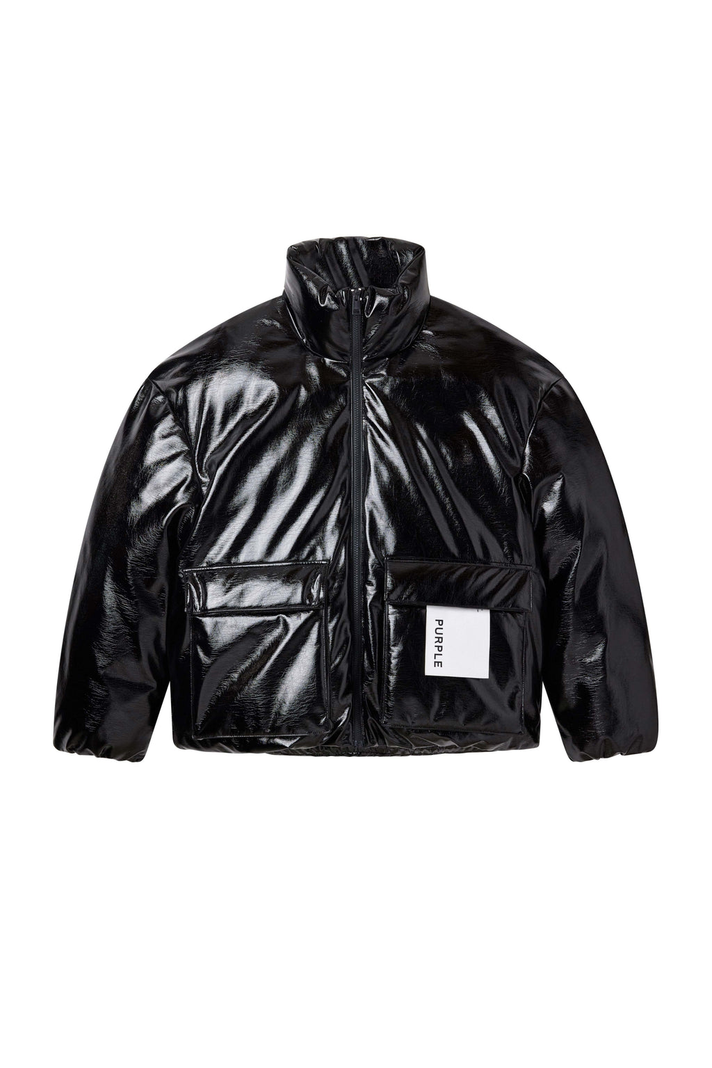 Leather Puffer Jacket