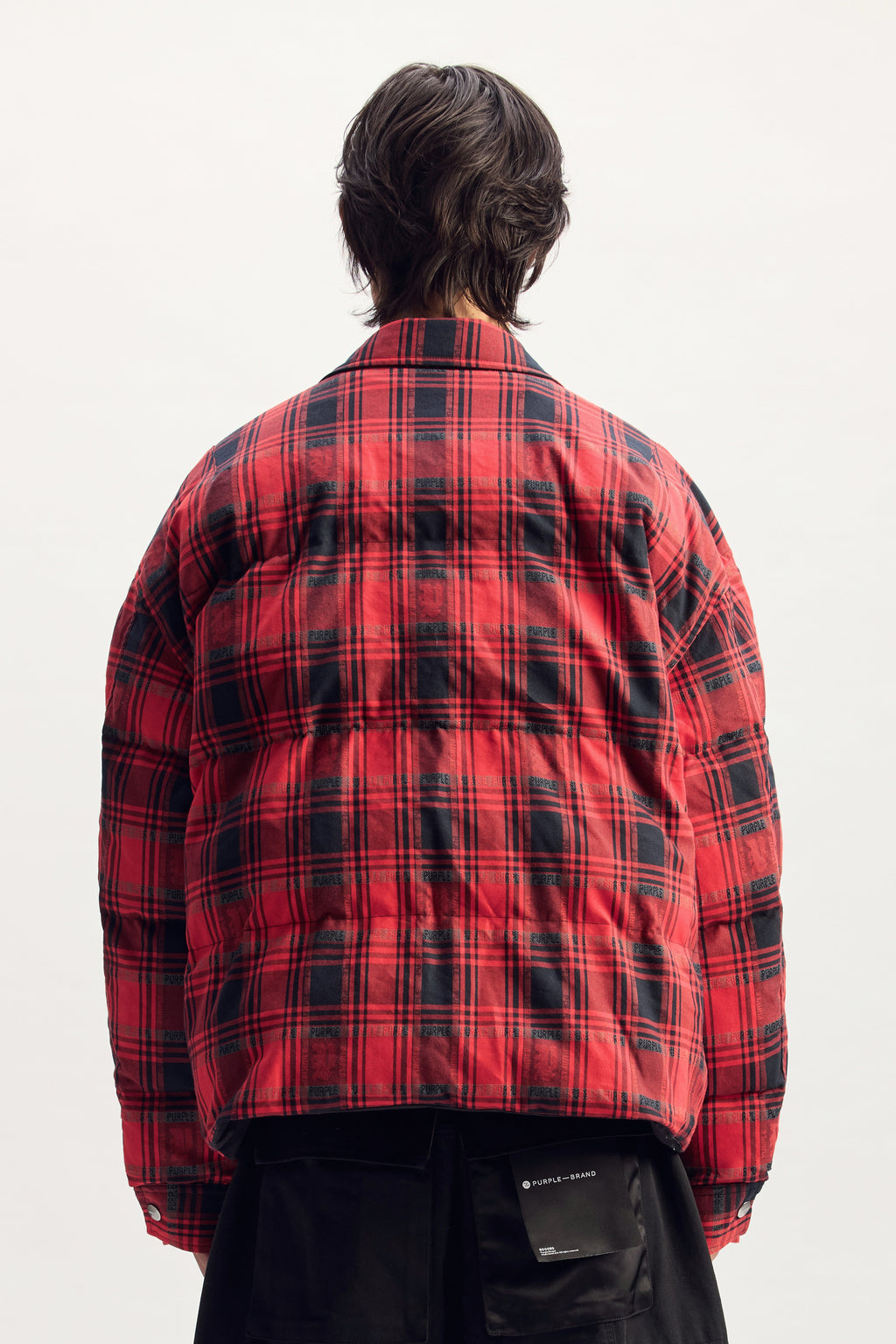 Plaid Script Reversible Jacket