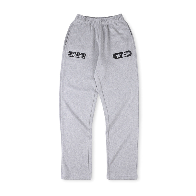 Hellstar Sports Logo Track Grey Pants