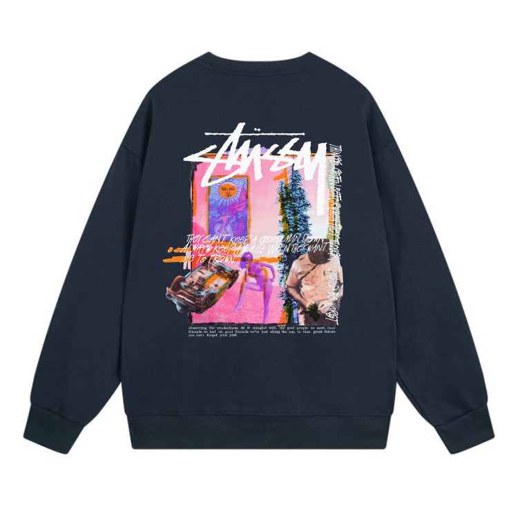 Stussy Sweatshirts Crew Neck Fleece Sweater