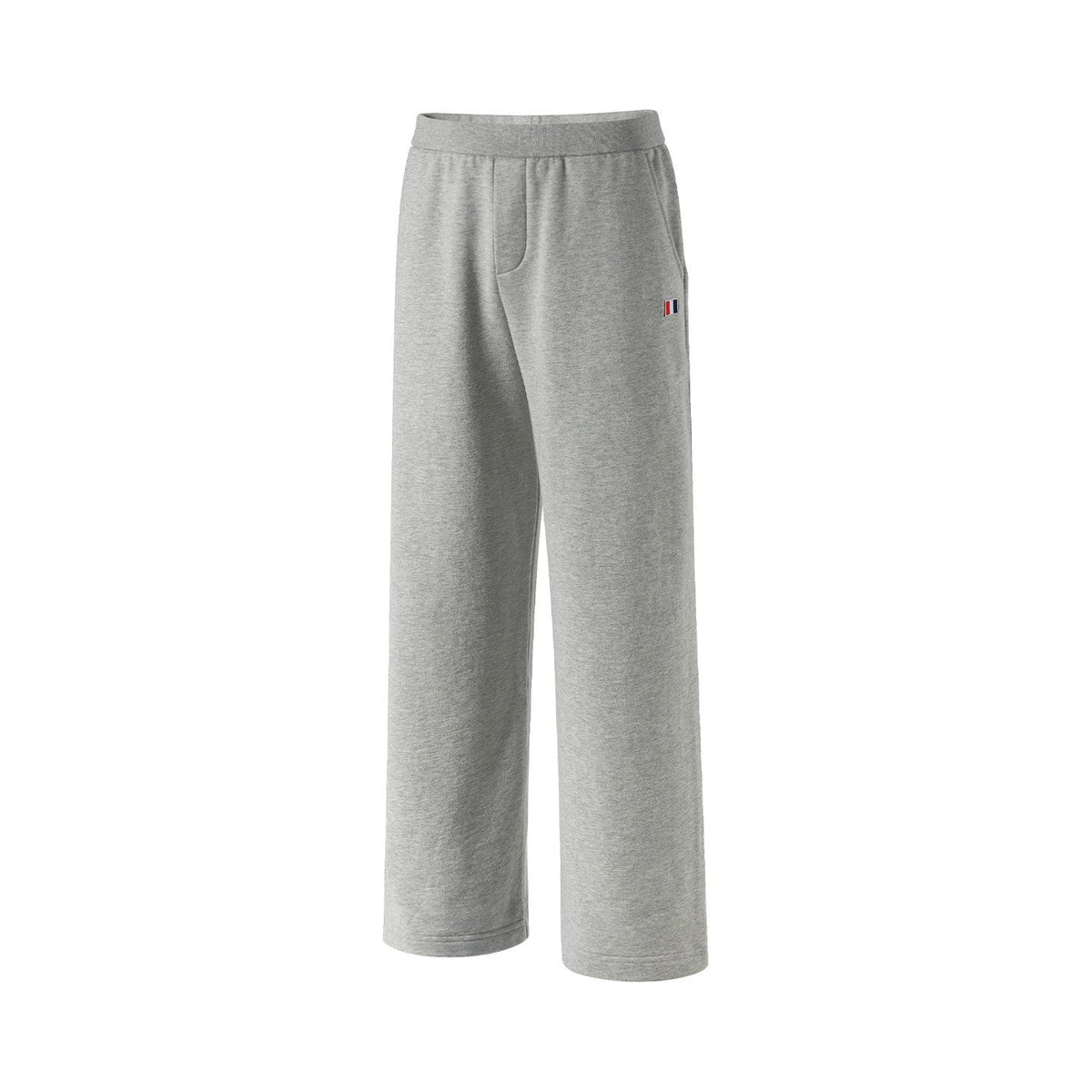 Thom Browne Style Men's Casual Wide - Leg Pants - Cotton Signature Four-Bar Detail