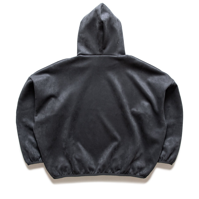 Fear Of God Essentials Suede Fleece Modern Hoodie - Iron Grey