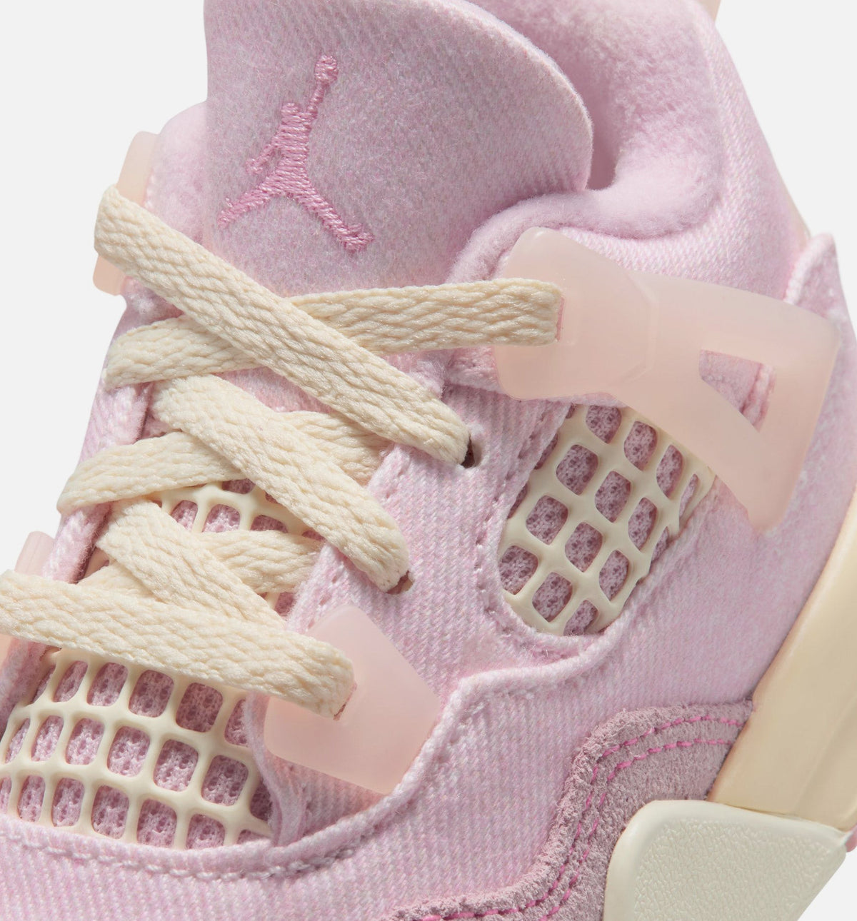 Air Jordan 4 Retro Pink Pearl Baby & Toddler Sneakers - Pink / Off-White / Smoke Grey / Beige