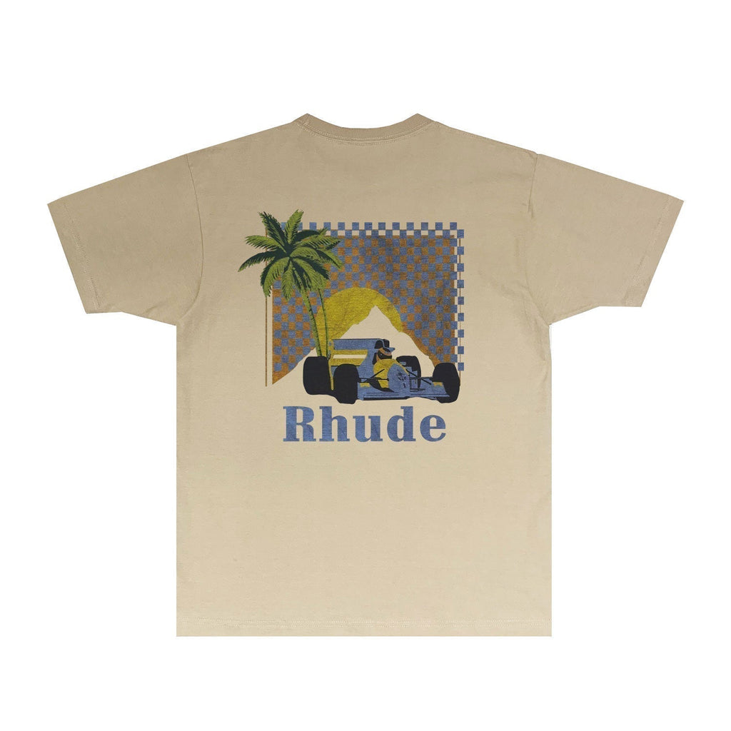 Rhude T-shirts Printed Trendy Pure Cotton