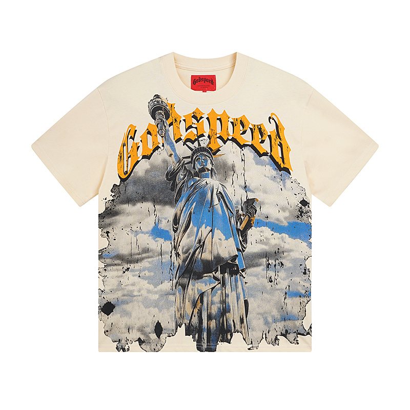 Godspeed Statue of Liberty Graphic T-Shirt