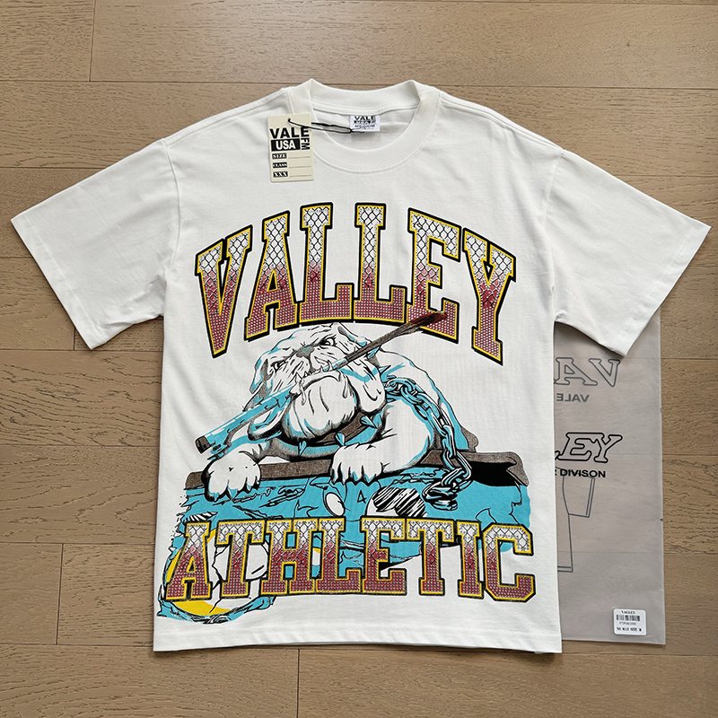 VALE USA Athletic Rhinestone Graphic T-Shirt