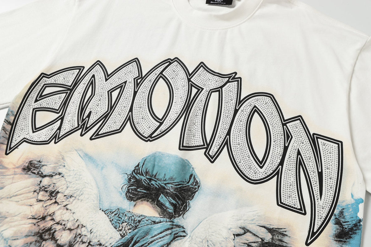 MIXED EMOTION Angel Graphic T-Shirt