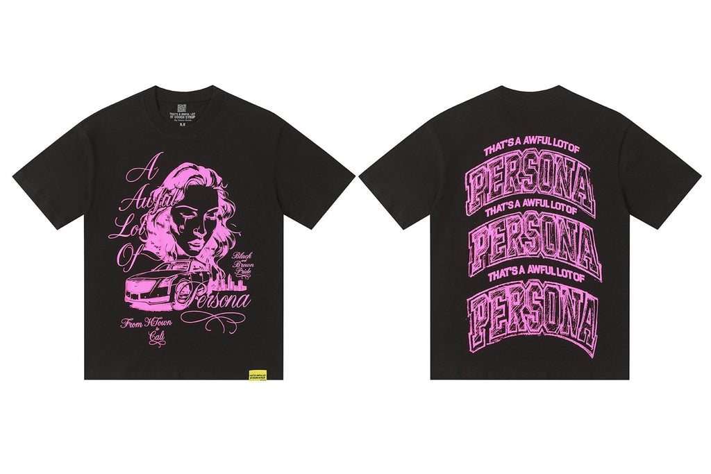 THAT'S A AWFUL LOT OF COUGH SYRUP Persona Graphic Short-Sleeve T-Shirt